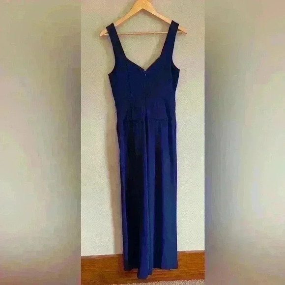 Anthropologie The Essential Jumpsuit Blue Size 2 - Picture 4 of 10